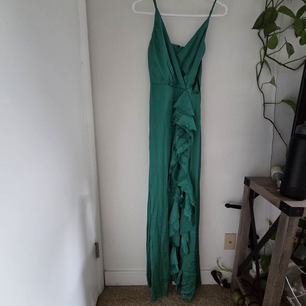 Fashion Nova Vibrant Green Maxi Dress